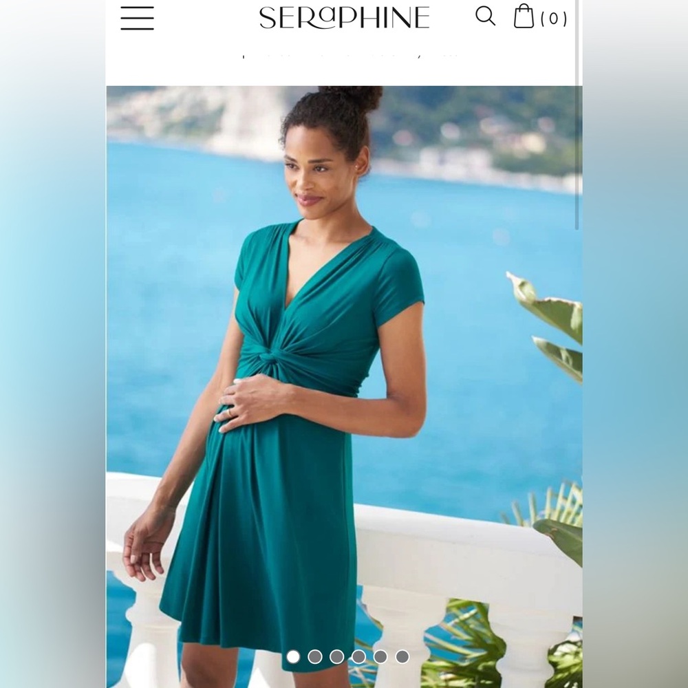Seraphine Maternity Dress Emerald Green size 10